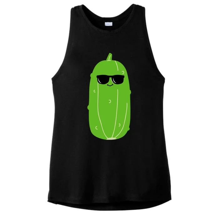 Funny Zucchini Dad King Vegetable Fathers' Day Gardener Gift Ladies Tri-Blend Wicking Tank