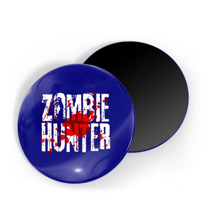 Funny Zombie Hunter Design For Halloween Hunting Magnet