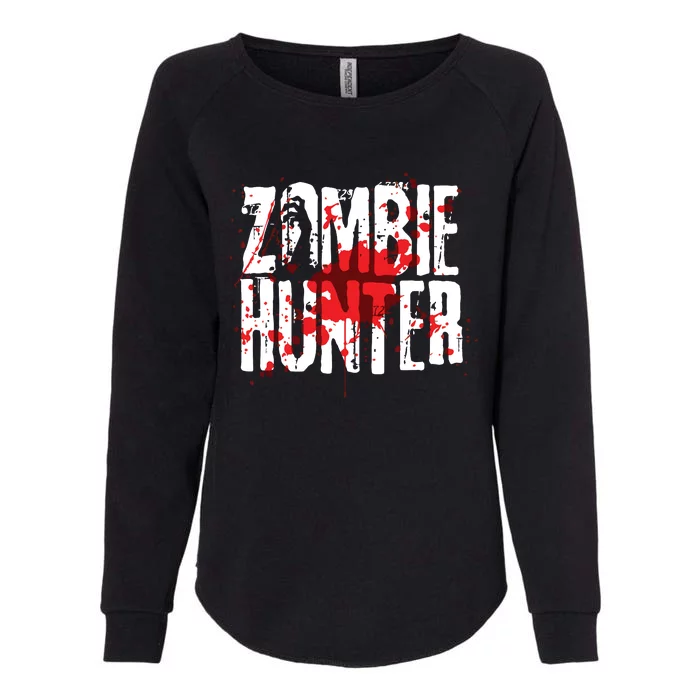 Funny Zombie Hunter Design For Boy Girl Halloween Hunting Womens California Wash Sweatshirt