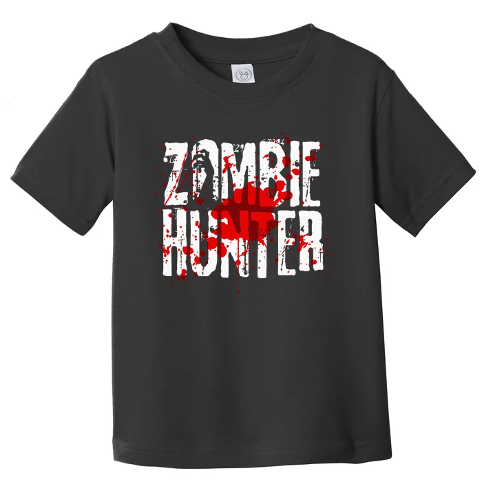 Funny Zombie Hunter Design For Halloween Hunting Toddler T-Shirt