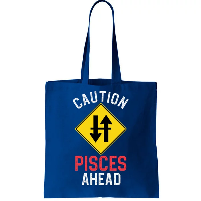 Funny Zodiac Horoscope Pisces Road Sign Traffic Signal Gift Tote Bag