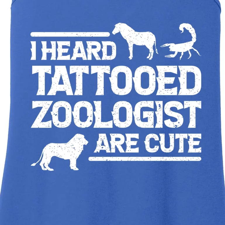 Funny Zoo I Heard Tattooed Zoologist Are Cute Zoology Gift Ladies Essential Tank