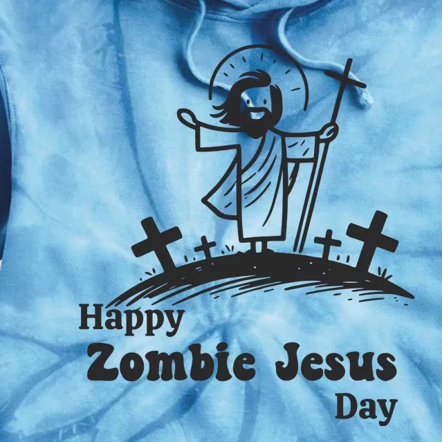 Funny Zombie Jesus Tie Dye Hoodie