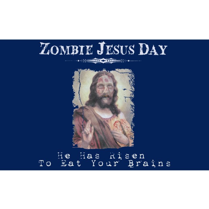 Funny Zombie Jesus Day He Has Risen Sarcastic Easter Bumper Sticker