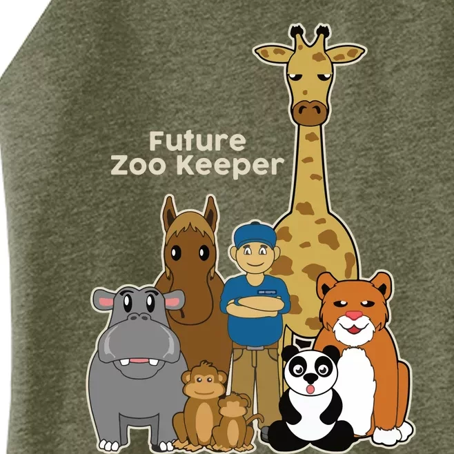 FUTURE ZOO KEEPER African Safari Boy Girl Women’s Perfect Tri Rocker Tank