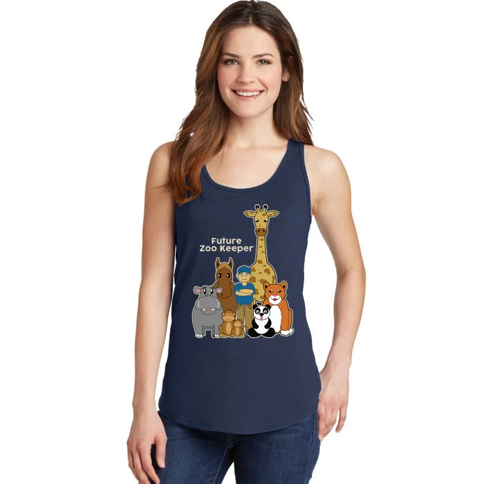 FUTURE ZOO KEEPER African Safari Boy Girl Ladies Essential Tank