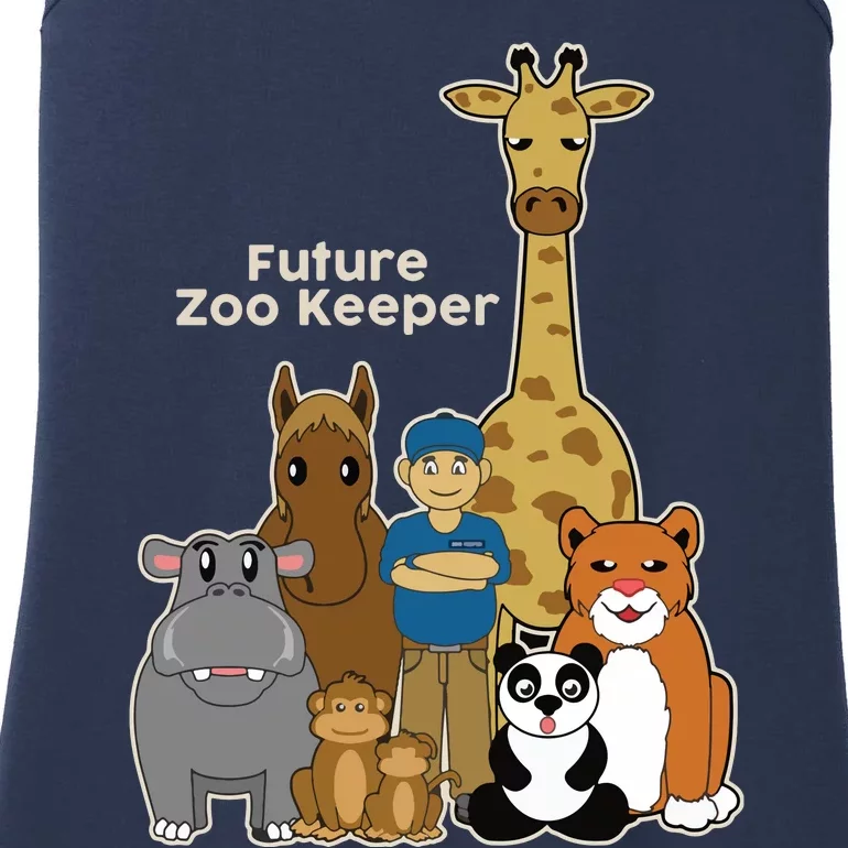 FUTURE ZOO KEEPER African Safari Boy Girl Ladies Essential Tank