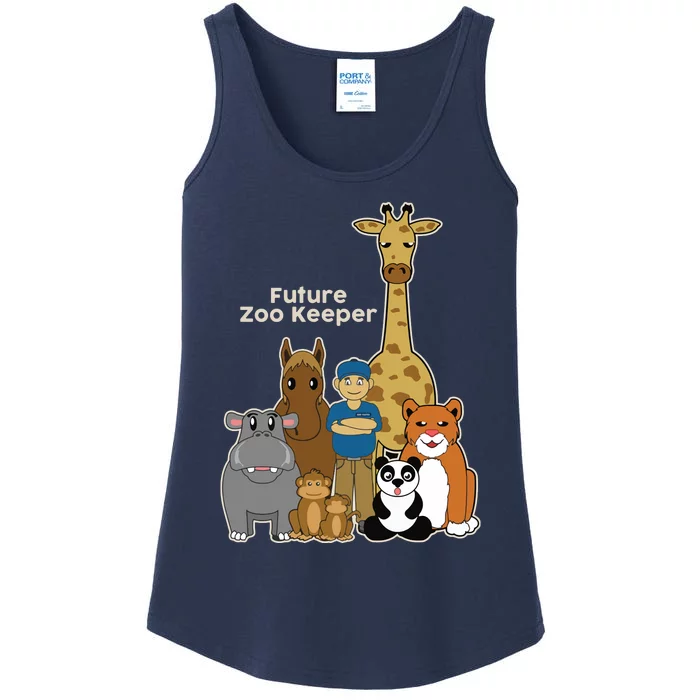 FUTURE ZOO KEEPER African Safari Boy Girl Ladies Essential Tank