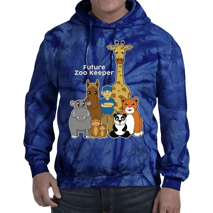 FUTURE ZOO KEEPER African Safari Boy Girl Tie Dye Hoodie