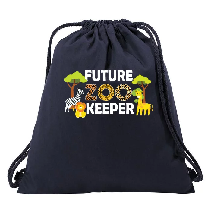 Future Zoo Keeper Safari Trip Zoo Keeper Adventure Wildlife Drawstring Bag