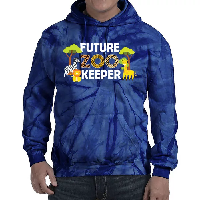 Future Zoo Keeper Safari Trip Zoo Keeper Adventure Wildlife Tie Dye Hoodie