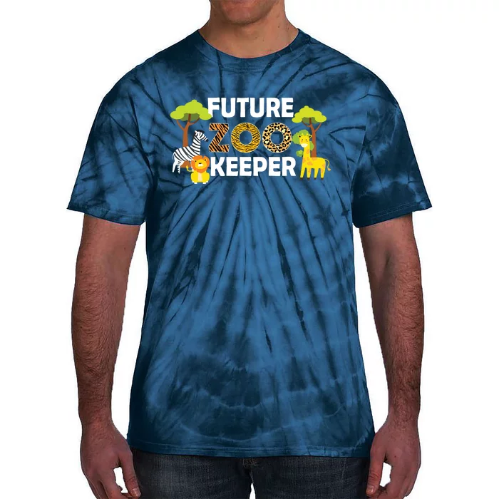 Future Zoo Keeper Safari Trip Zoo Keeper Adventure Wildlife Tie-Dye T-Shirt