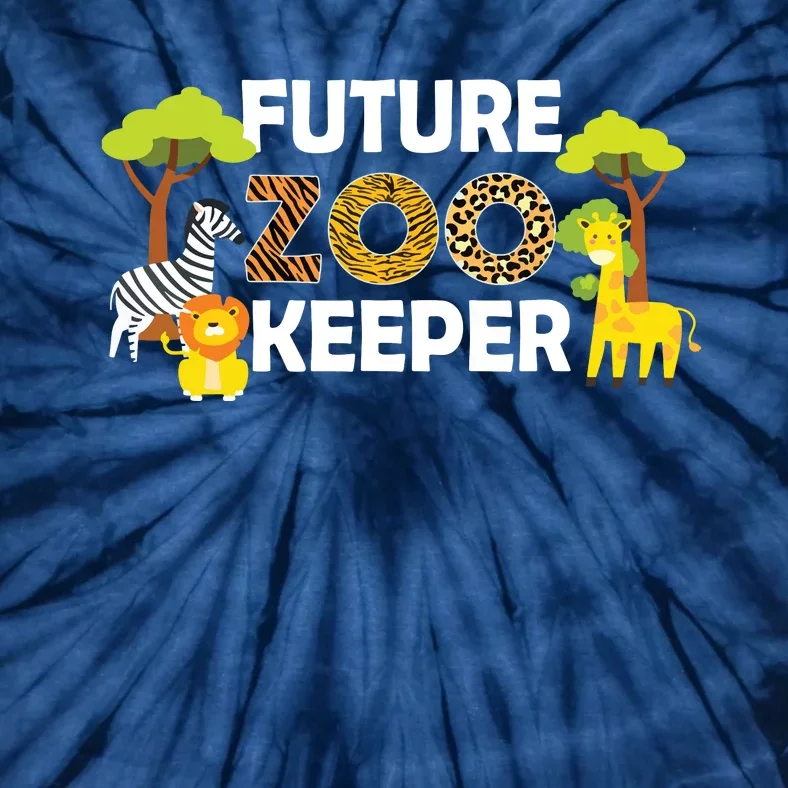 Future Zoo Keeper Safari Trip Zoo Keeper Adventure Wildlife Tie-Dye T-Shirt