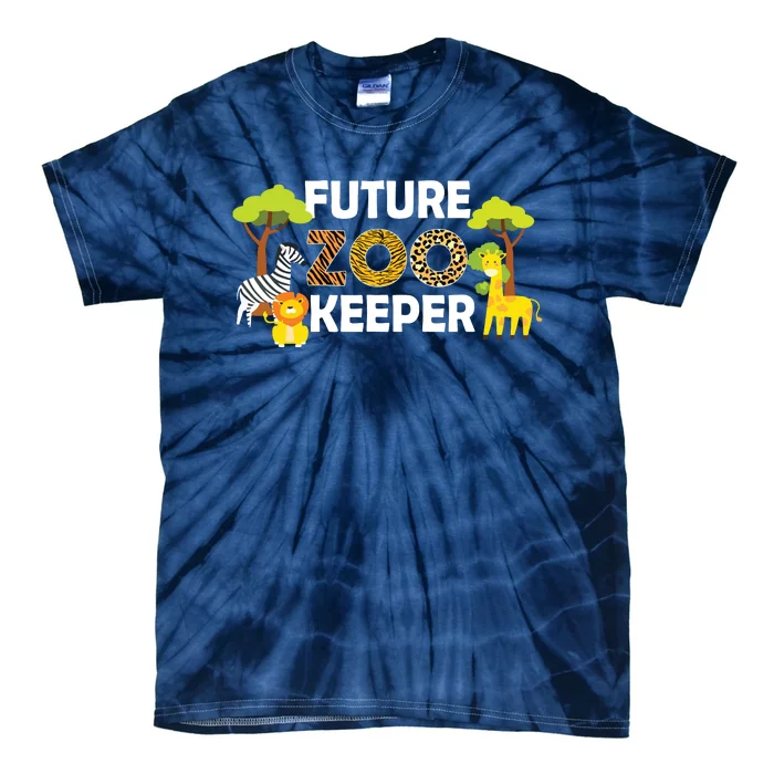 Future Zoo Keeper Safari Trip Zoo Keeper Adventure Wildlife Tie-Dye T-Shirt