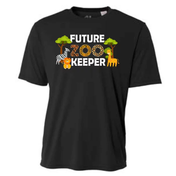 Future Zoo Keeper Safari Trip Zoo Keeper Adventure Wildlife Cooling Performance Crew T-Shirt