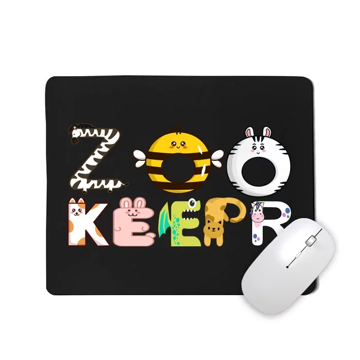 Funny Zoo Keeper Gift Mousepad