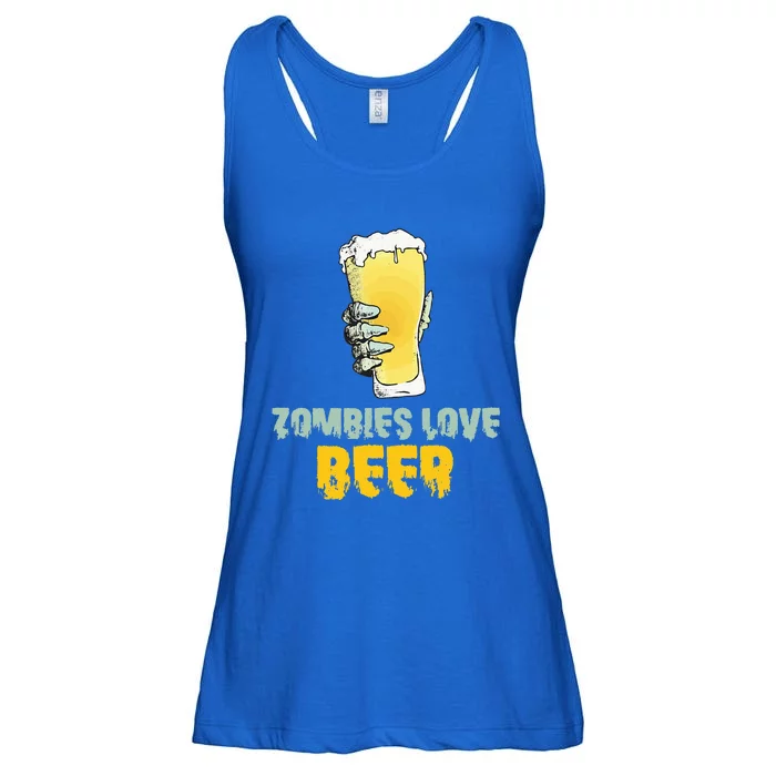 Funny Zombie Love Beer Halloween Costume Ladies Essential Flowy Tank