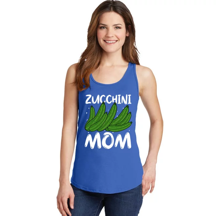 Funny Zucchini Mom Vegetable Mothers' Day Gardener Lover Gift Ladies Essential Tank