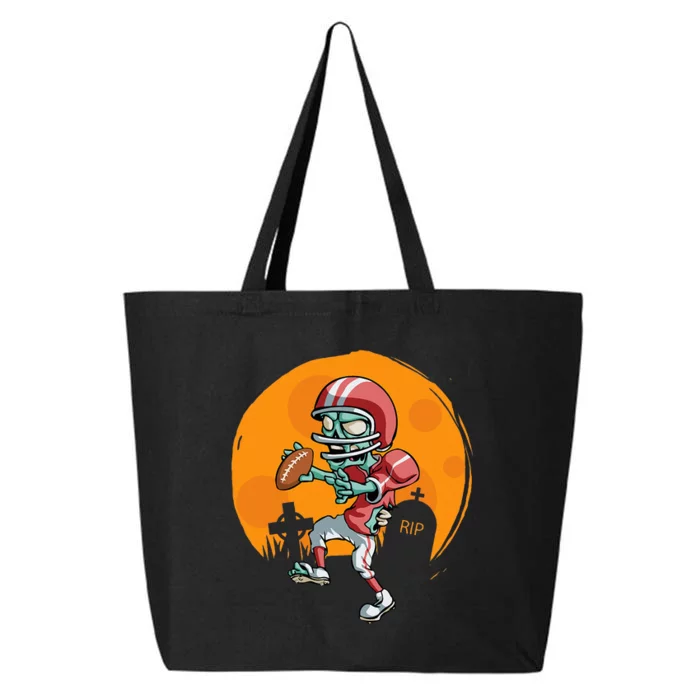 Football Zombie Player Halloween Football Sport Gift 25L Jumbo Tote