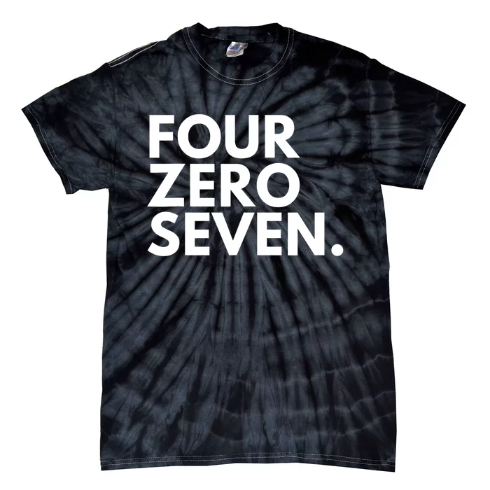 FOUR ZERO SEVEN Area Code 407 Orlando FL Florida USA Tie-Dye T-Shirt