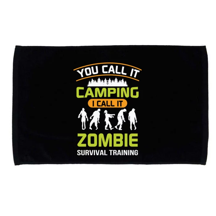 Funny Zombie Survival Training Camping Gift Microfiber Hand Towel