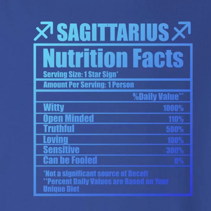 Funny Zodiac Sagittarius Nutrition Facts Funny Gift Toddler Long Sleeve Shirt