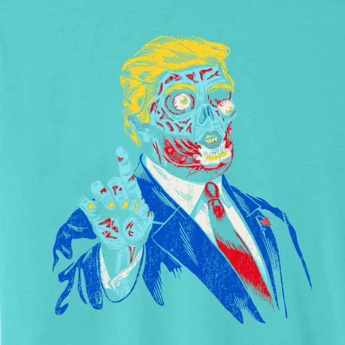 Funny Zombie Trump Cool Gift Make Halloween Great Again Gift ChromaSoft Performance T-Shirt