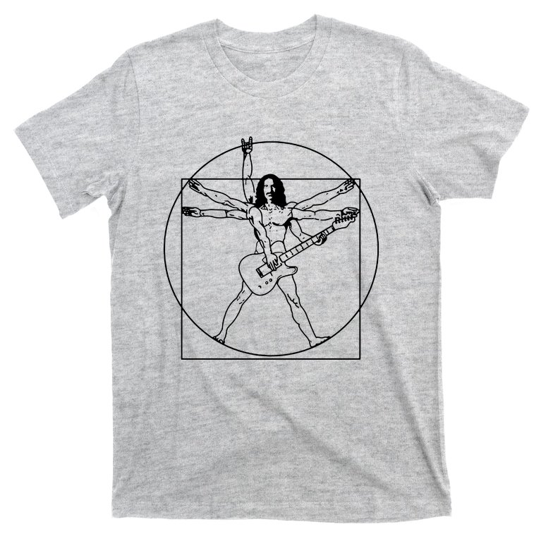 Frank Zappa TShirt Mens Funny Rock Music Electric Guitar Band Top Vitruvian T-Shirt