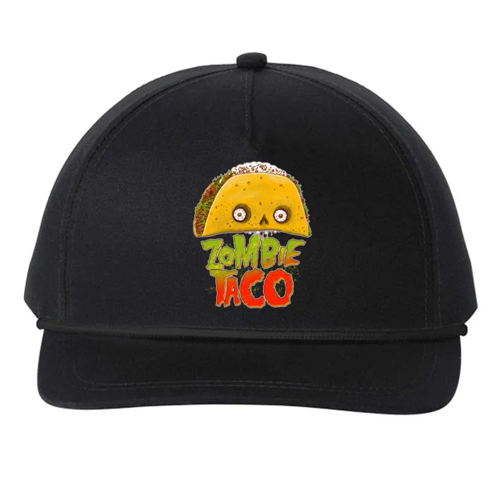 Funny Zombie Taco Snapback Five-Panel Rope Hat