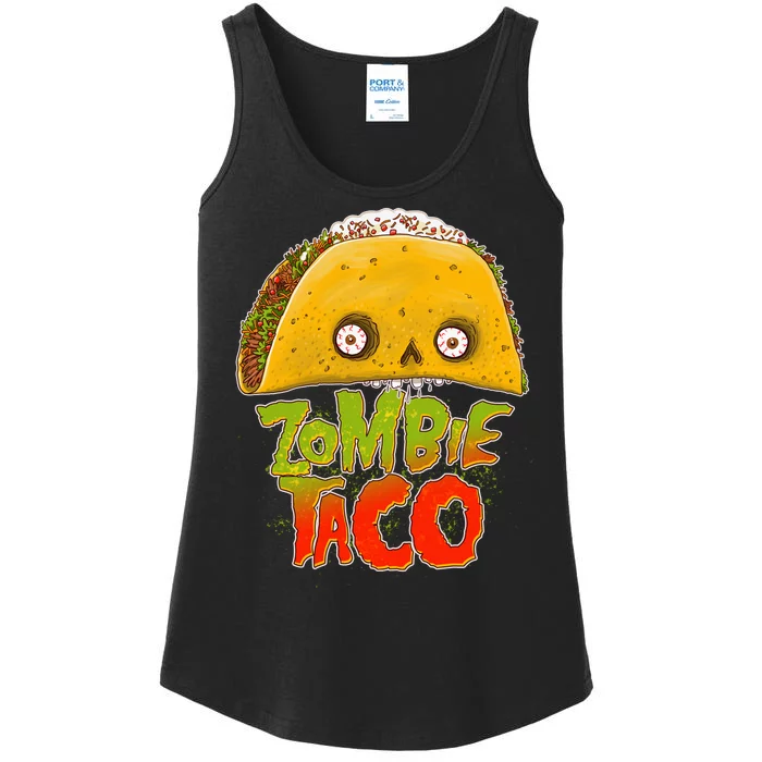 Funny Zombie Taco Ladies Essential Tank