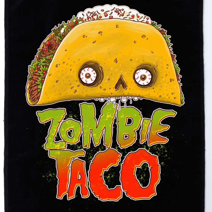 Funny Zombie Taco Platinum Collection Golf Towel