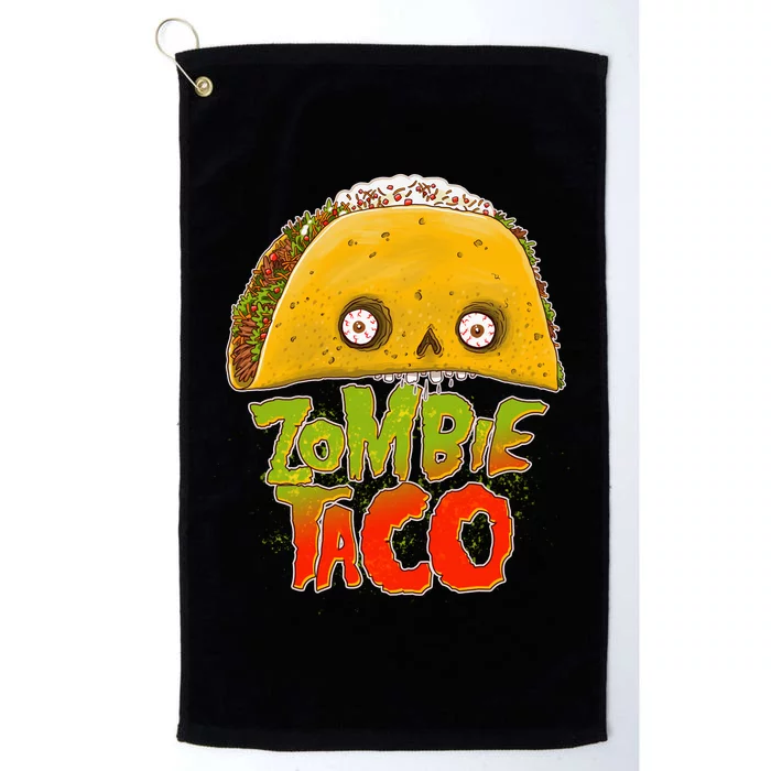 Funny Zombie Taco Platinum Collection Golf Towel