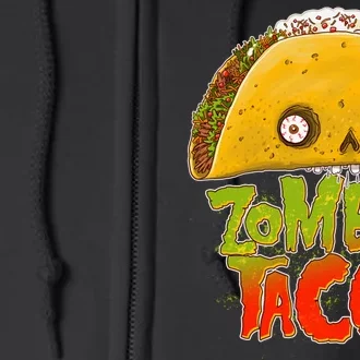 Funny Zombie Taco Full Zip Hoodie