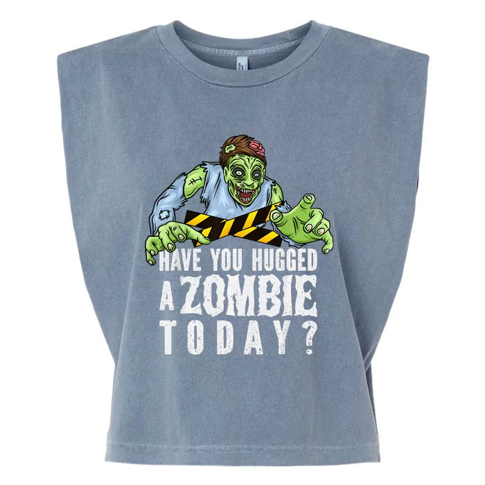 Funny Zombie Tshirt, Funny Halloween Tee, Zombie Lover Garment-Dyed Women's Muscle Tee