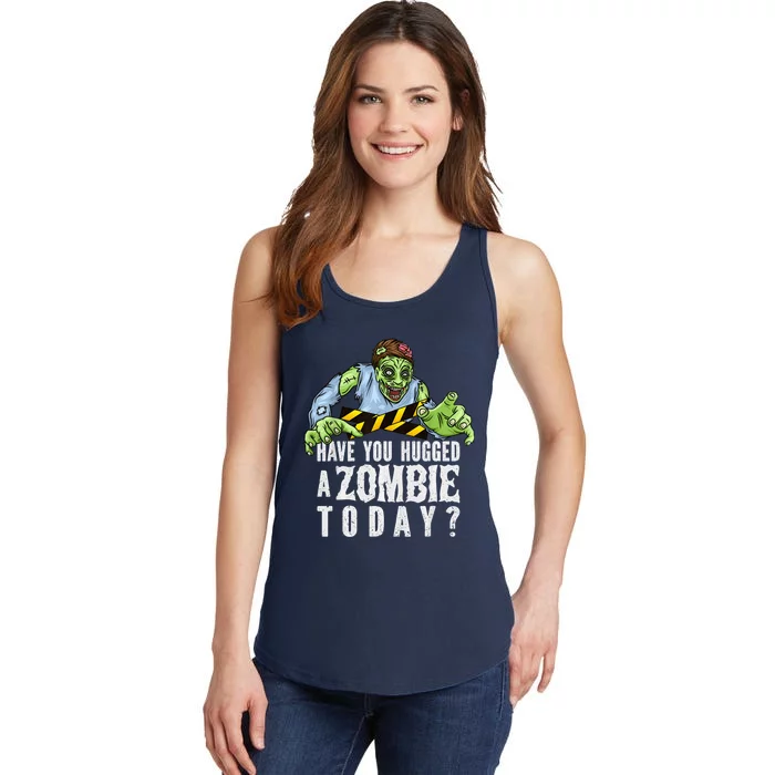 Funny Zombie Tshirt, Funny Halloween Tee, Zombie Lover Ladies Essential Tank