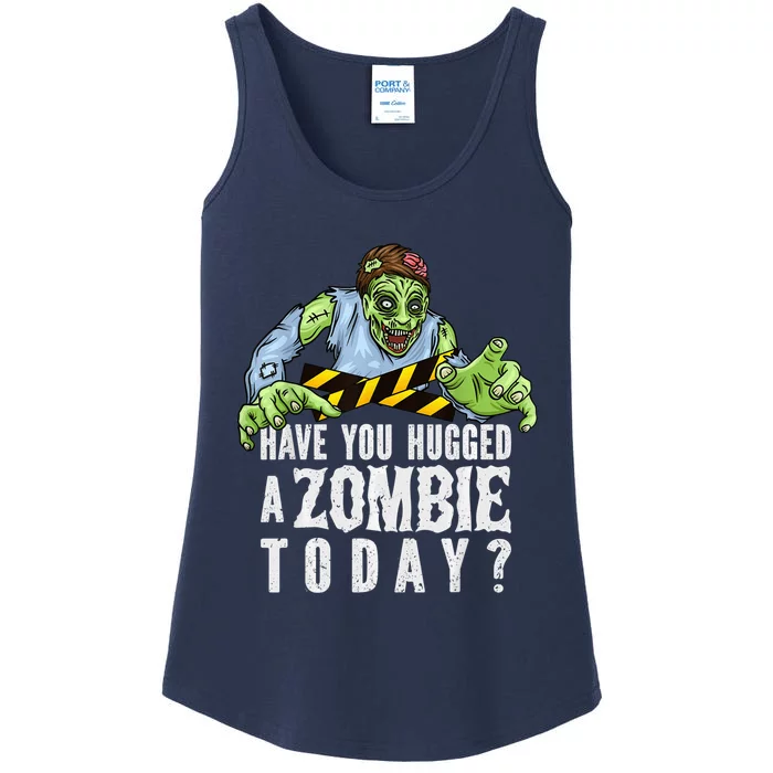 Funny Zombie Tshirt, Funny Halloween Tee, Zombie Lover Ladies Essential Tank