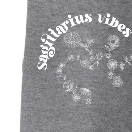 Flower Zodiac Wildflower Sagittarius Vibes Meaningful Gift Doggie 3-End Fleece Hoodie