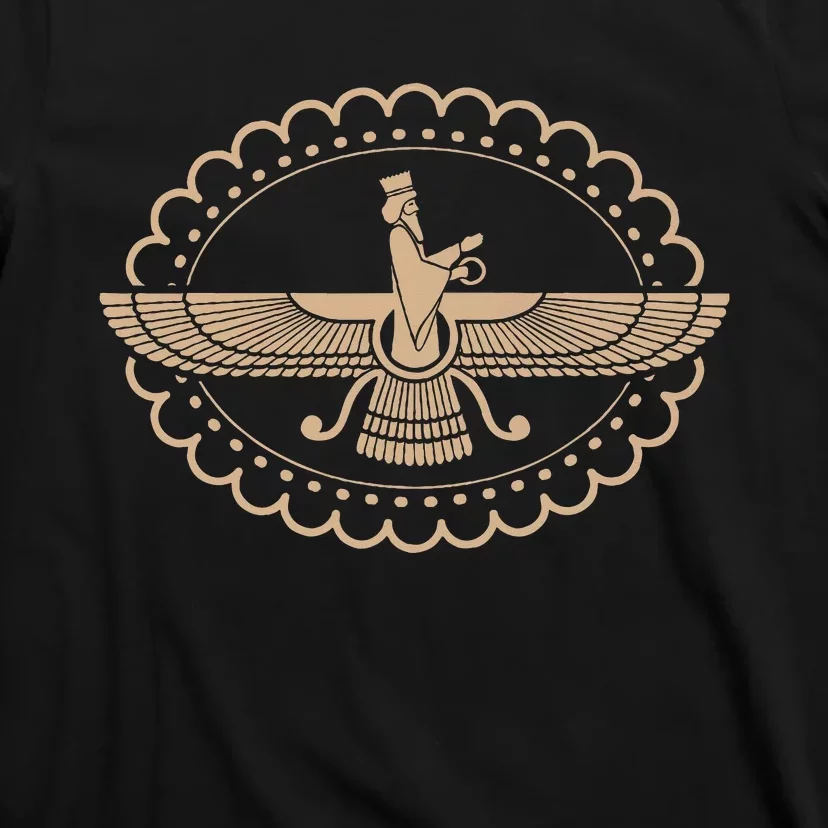 Faravahar Zoroastrism Zarathustra Symbol Philosopher T-Shirt