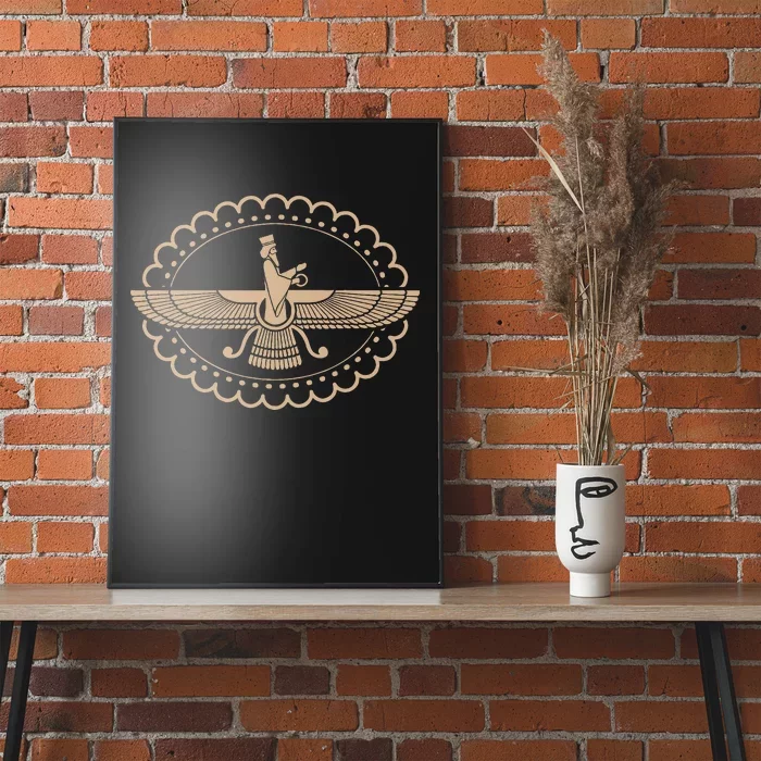 Faravahar Zoroastrism Zarathustra Symbol Philosopher Poster