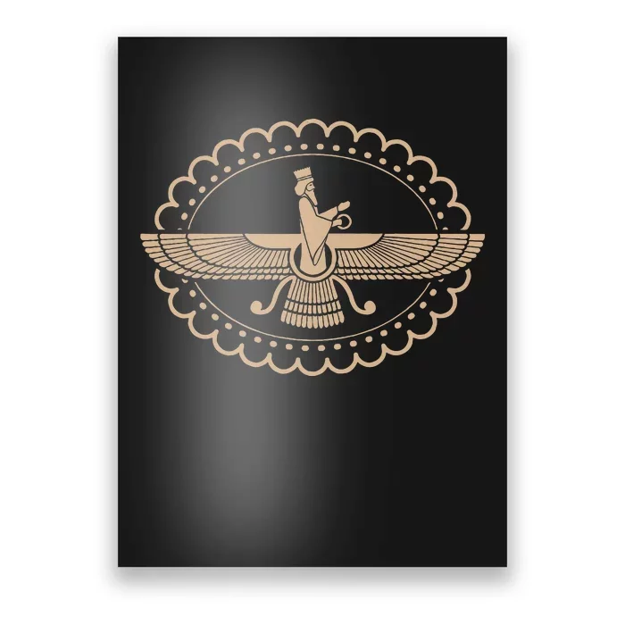 Faravahar Zoroastrism Zarathustra Symbol Philosopher Poster