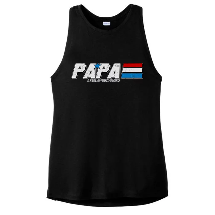 G.I. Papa Real American Hero Ladies Tri-Blend Wicking Tank