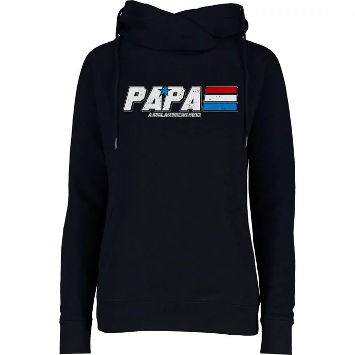 G.I. Papa Real American Hero Womens Funnel Neck Pullover Hood