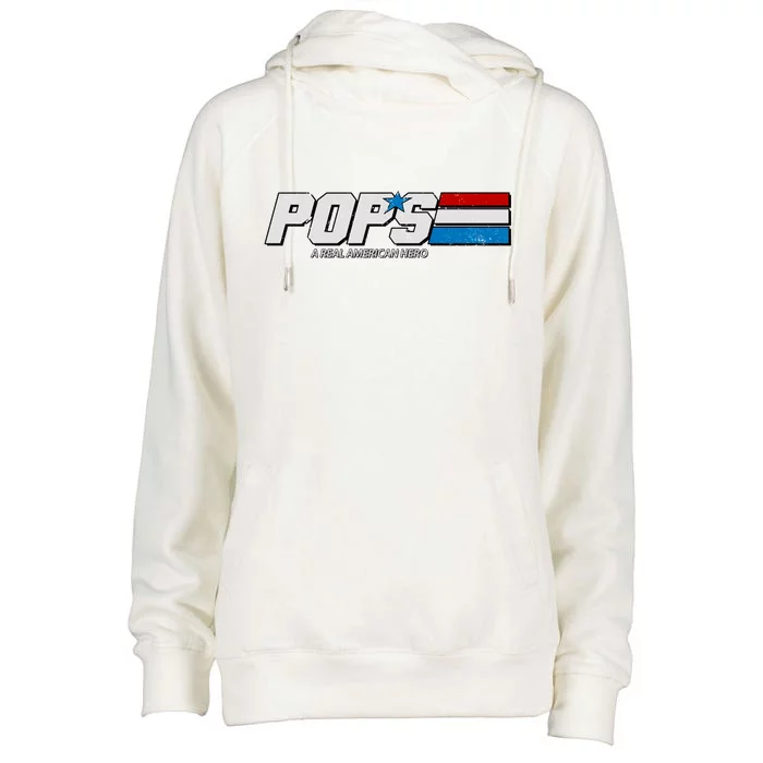 G.I. Pops Real American Hero Womens Funnel Neck Pullover Hood