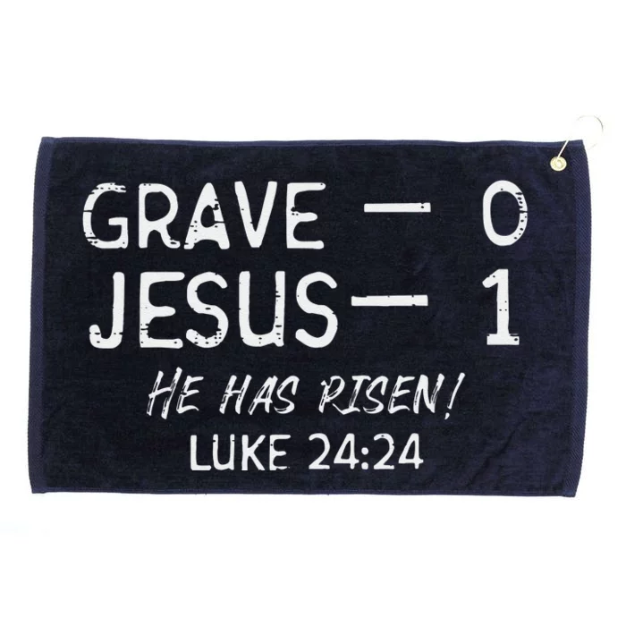 Grave 0 Jesus 1 He Has Risen Jesus Religious Easter Christ Grommeted Golf Towel