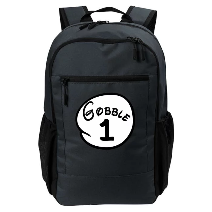 Gobble 1 2 3 Funny Thanksgiving Matching Daily Commute Backpack