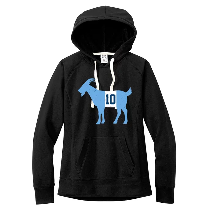 Messi Goat #10 Argentina Soccer Women's Fleece Hoodie