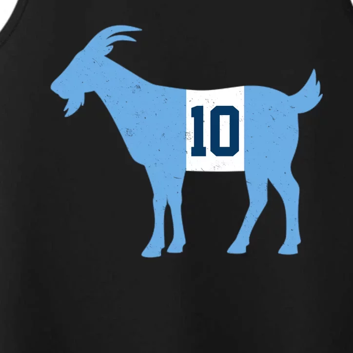 Messi Goat #10 Argentina Soccer Performance Tank