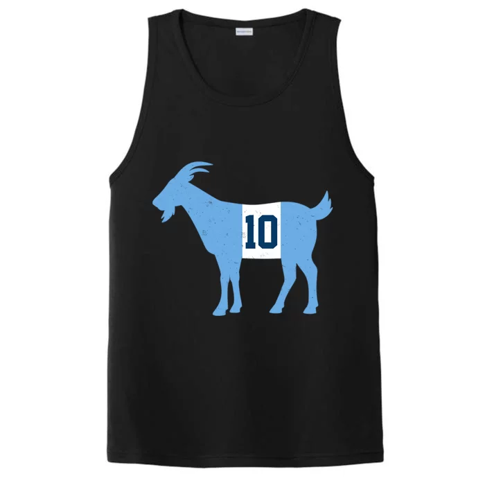 Messi Goat #10 Argentina Soccer Performance Tank