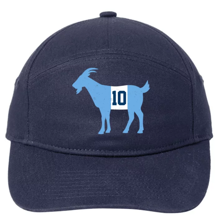 Messi Goat #10 Argentina Soccer 7-Panel Snapback Hat