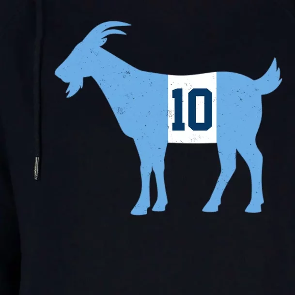 Messi Goat #10 Argentina Soccer Womens Funnel Neck Pullover Hood